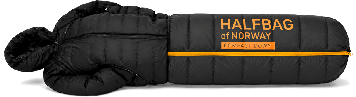 Halfbag – slik kobles posen til dunjakken