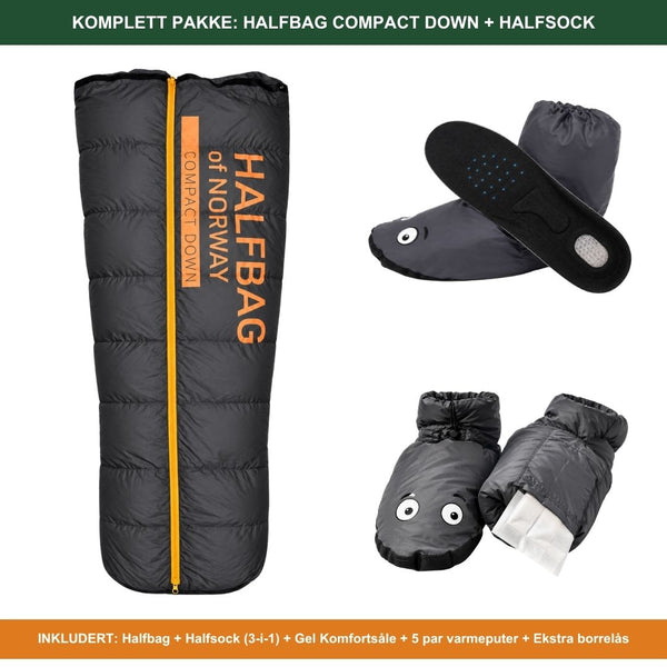 Halfbag Compact Down + Halfsock – pakke